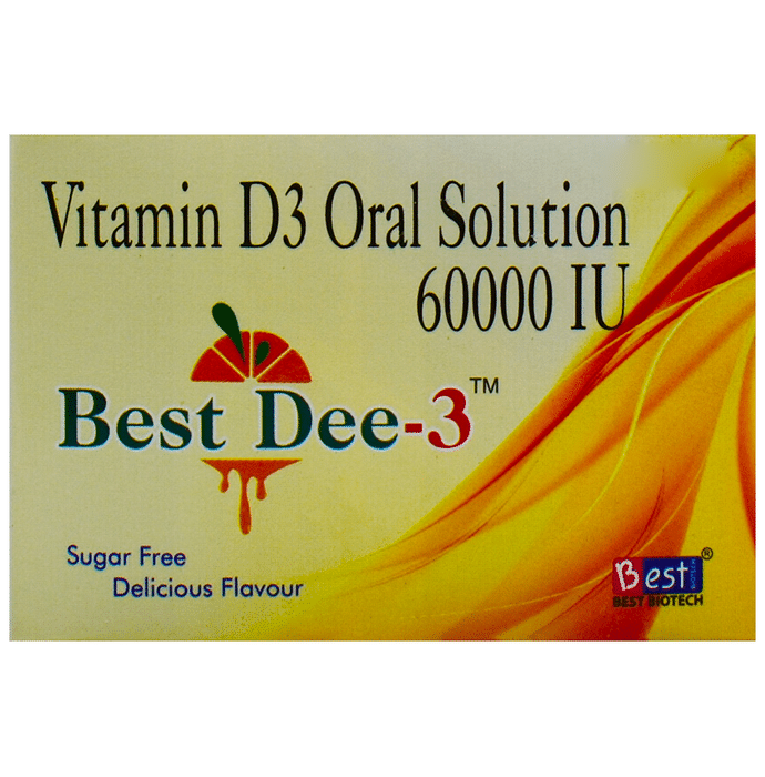 Best Dee 3 Oral Solution (5ml Each) Delicious Sugar Free