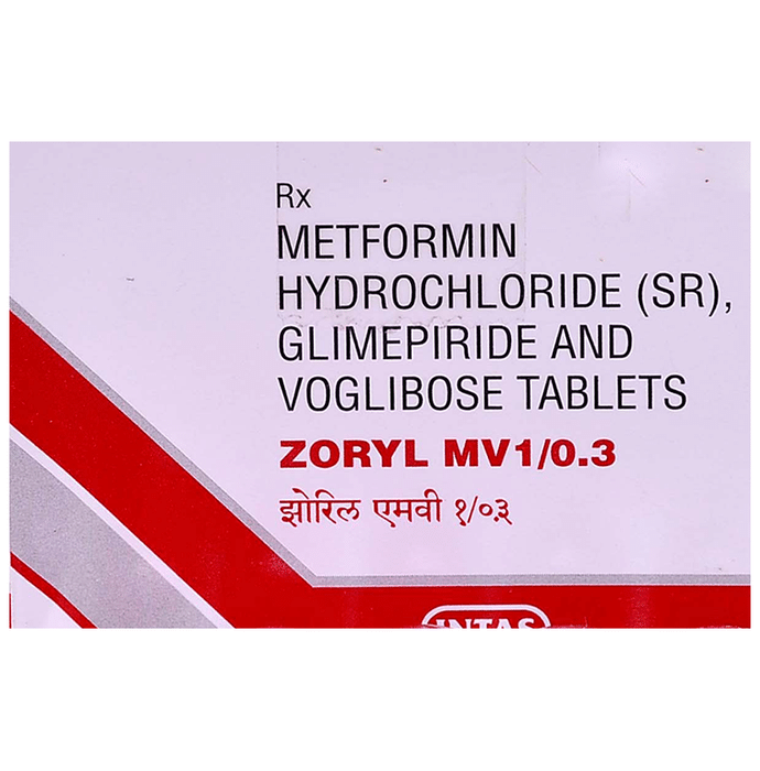 Zoryl MV 1/0.3 Tablet SR