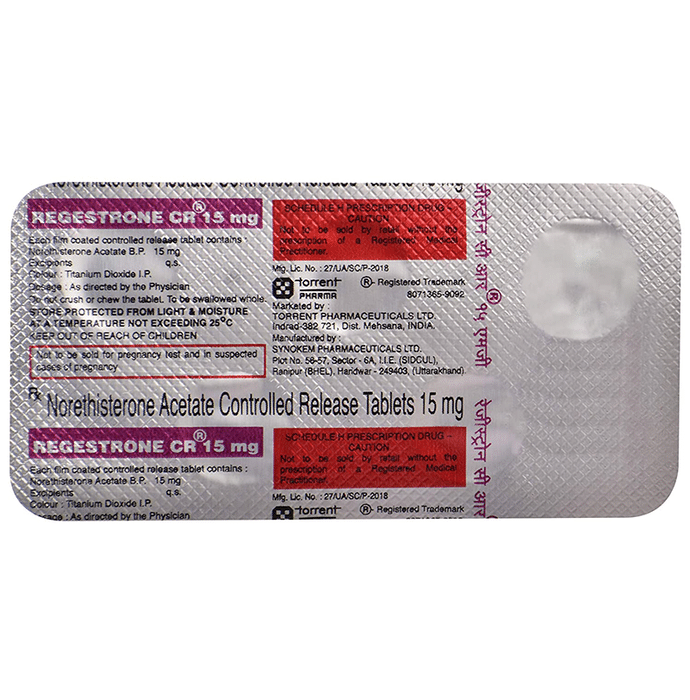 Regestrone CR 15mg Tablet