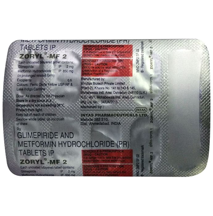 Zoryl-MF 2 Tablet PR