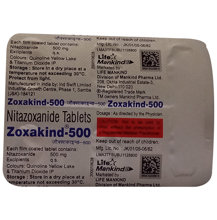 Zoxakind 500 Tablet
