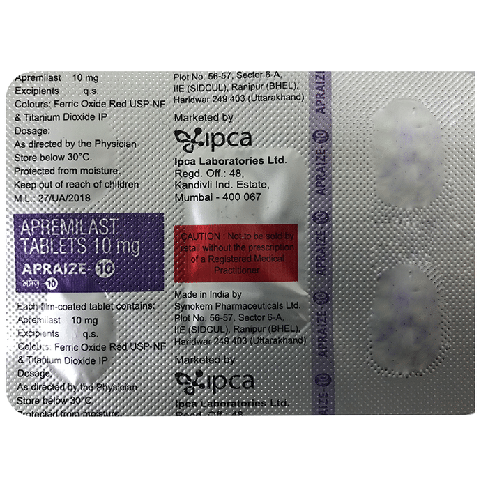 Apraize 10 Tablet