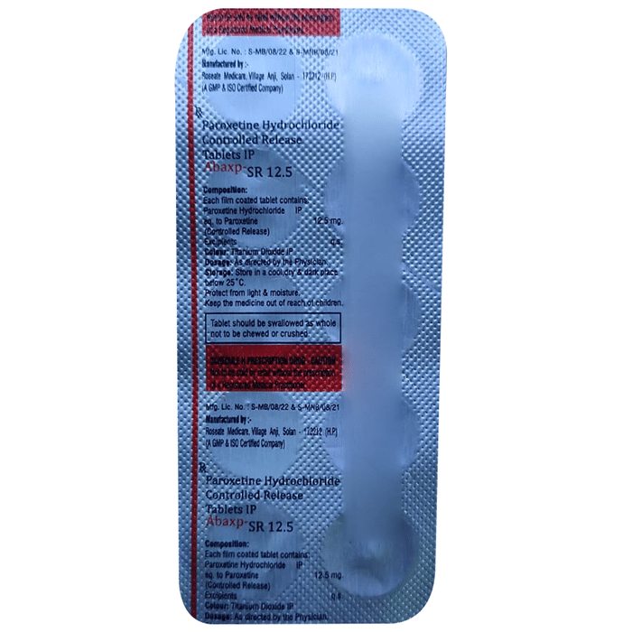 Abaxp-SR 12.5 Tablet