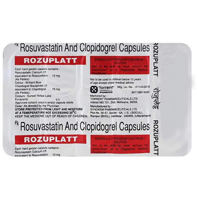 Rozuplatt 10mg/75mg Capsule