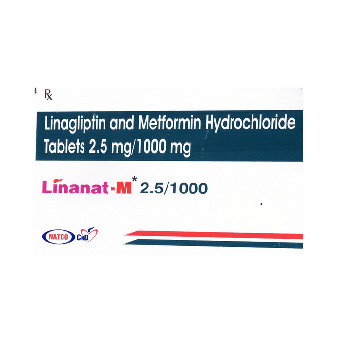 Linanat-M 1000mg/2.5mg Tablet