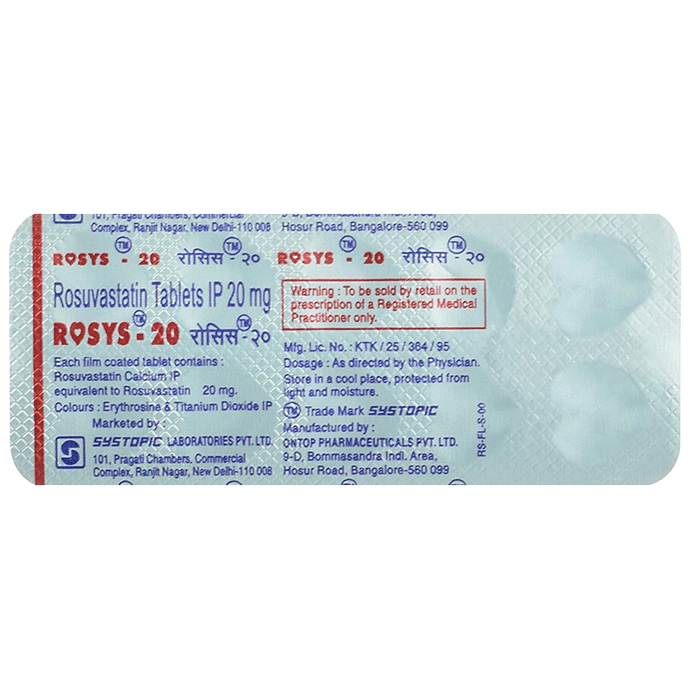 Rosys 20mg Tablet