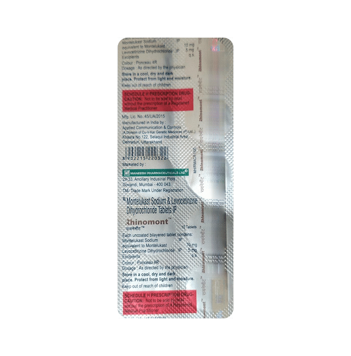 Rhinomont 5mg/10mg Tablet
