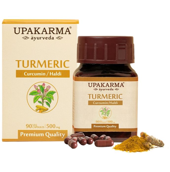 Upakarma Ayurveda Turmeric 500mg Veg Capsule