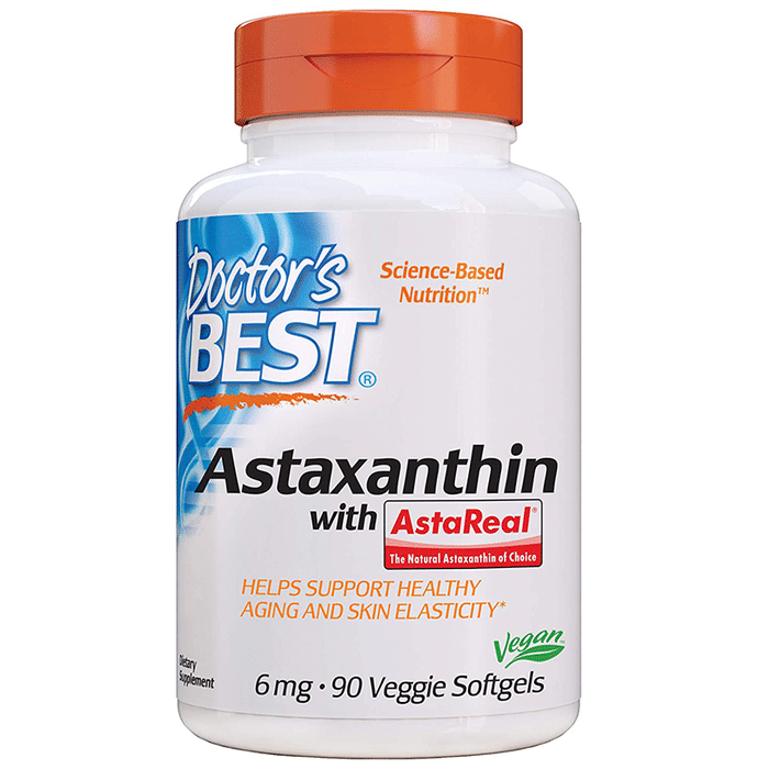 Doctor's Best Astaxanthin With AstaReal 6mg Veggie Softgel