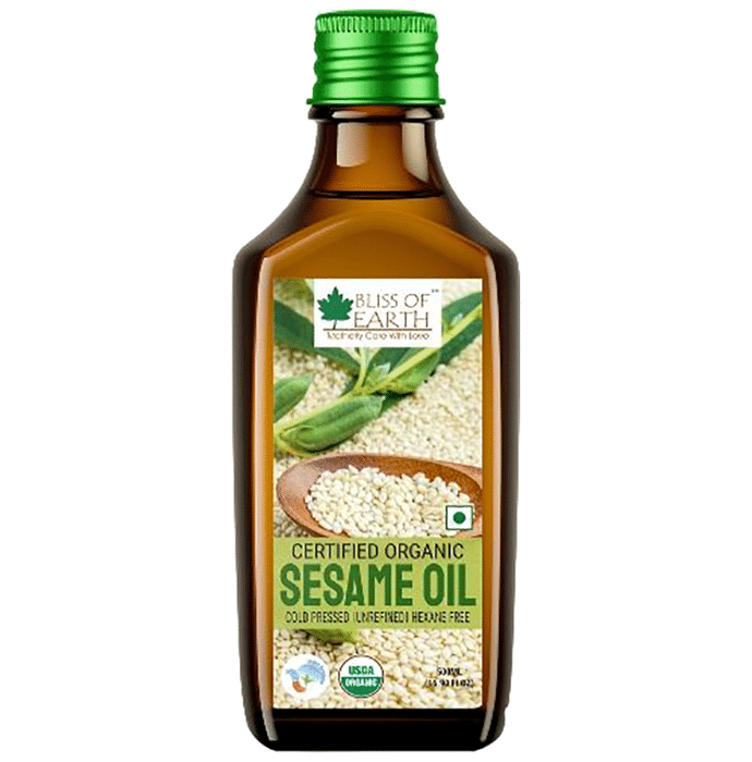 Bliss of Earth Certified Organic Sesame Oil
