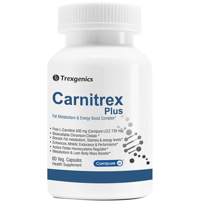 Trexgenics Carnitrex Plus L-Carnitine Carnipure Veg Capsules