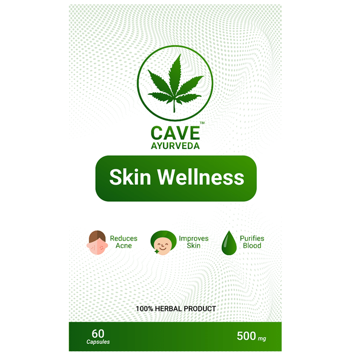 Cave Ayurveda Skin Wellness 500mg Capsule