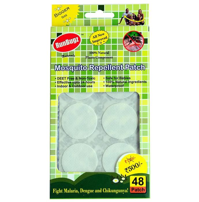 Runbugz Mosquito Repellent Patch White