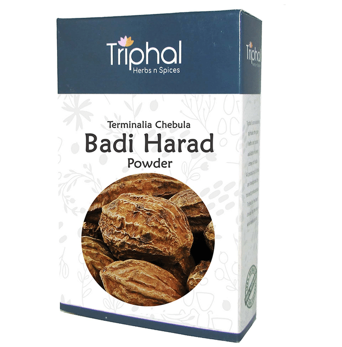 Triphal Terminalia Chebula Badi Harad Powder