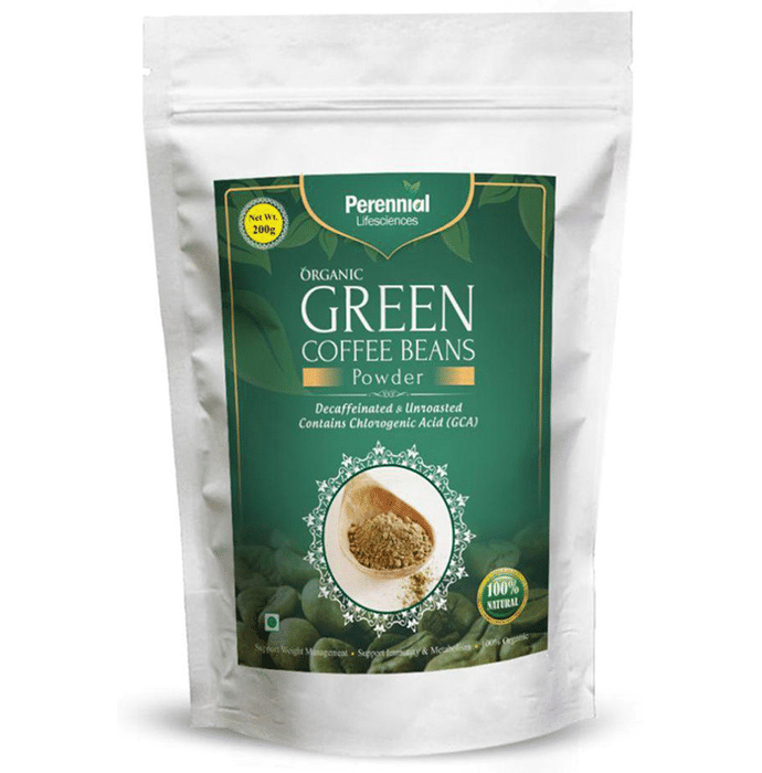 Perennial Lifesciences Organic Green Coffee Beans Powder