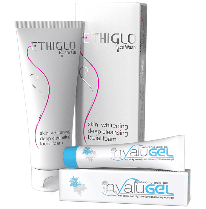 Ethicare Remedies Combo Pack of Ethiglo Face Wash 70ml & Hyalugel 30gm