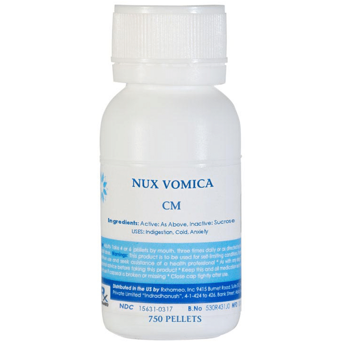 Rxhomeo Nux Vomica Pellets CM