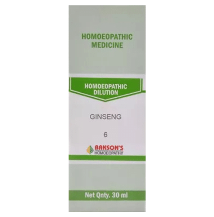 Bakson's Ginseng Dilution 6 CH