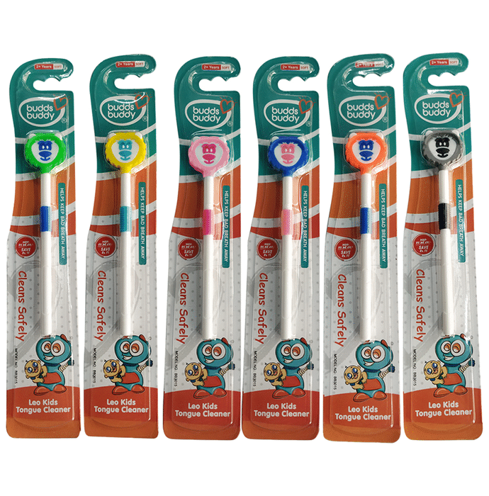 Buddsbuddy BB3015 Leo Kids Tongue Cleaner 2+ Years Multicolor