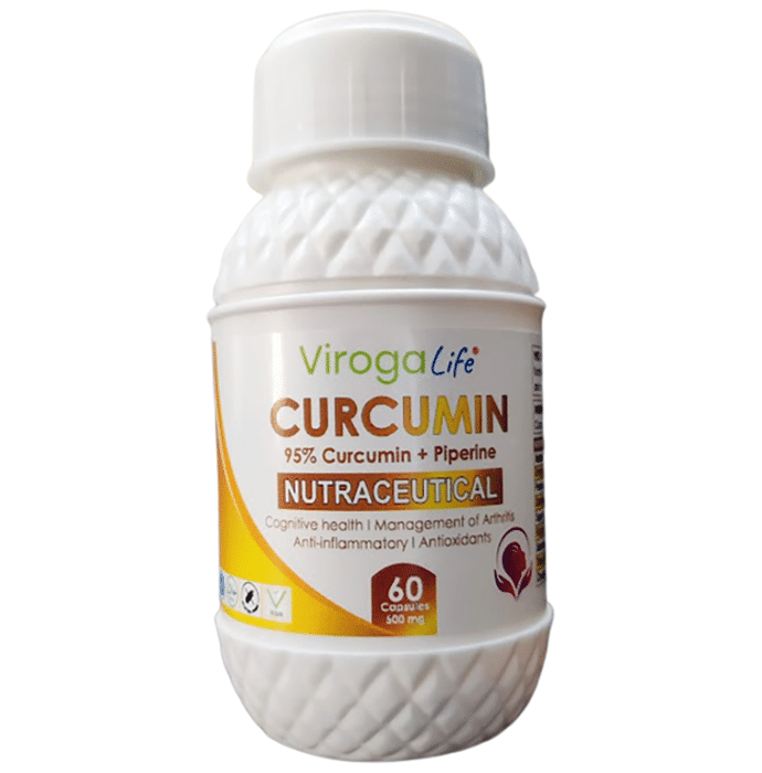 Viroga Life 95% Curcumin + Piperine Capsule