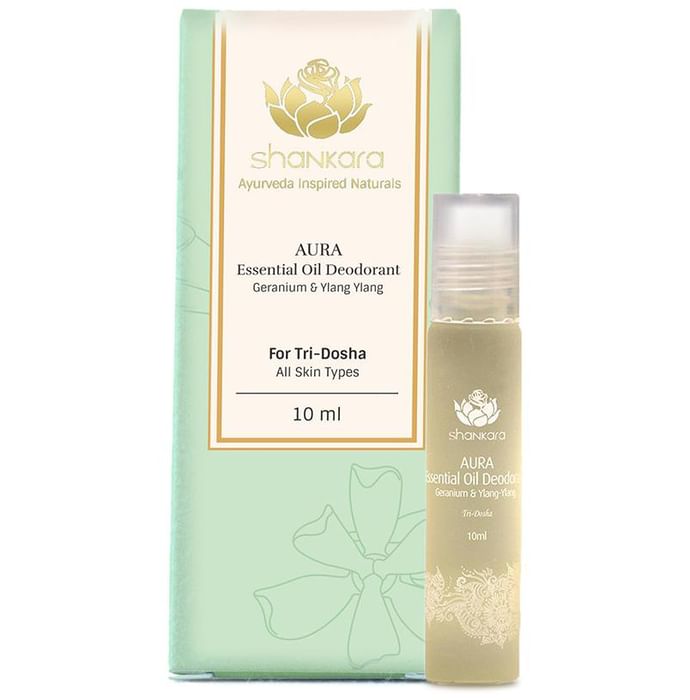 Shankara Aura Essential Oil Deodorant Geranium & Ylang Ylang
