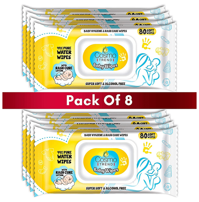Cosmo Trend Baby Wipes (80 Each)