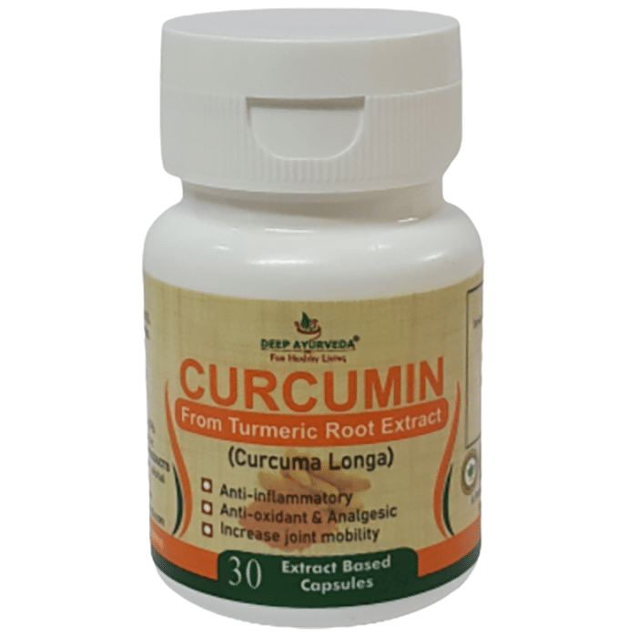 Deep Ayurveda Curcumin from Turmeric Root Extract Based Capsule