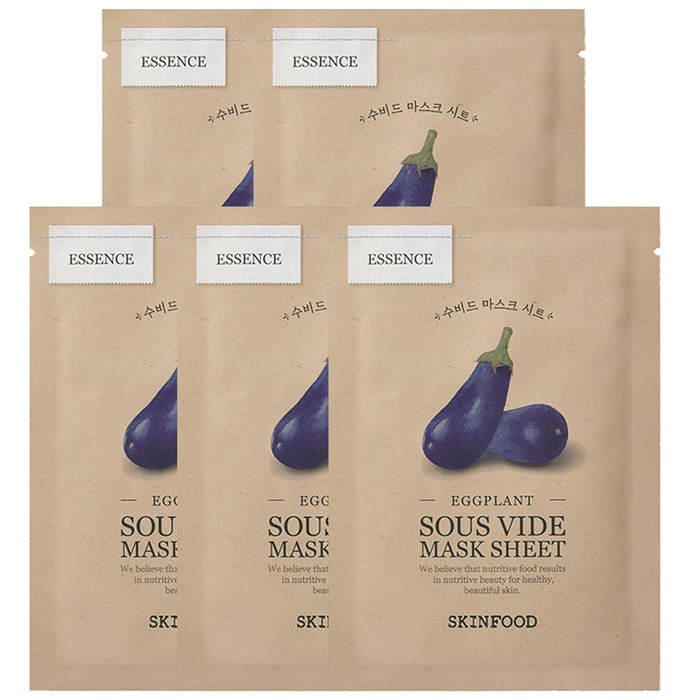 Skinfood Eggplant Sous Vide Mask Sheet (18gm Each)