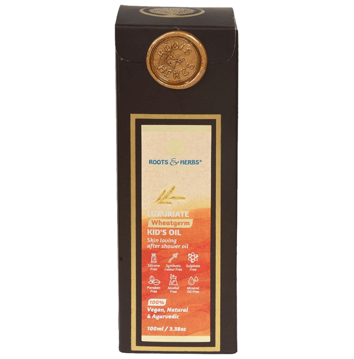 Roots and Herbs Luxuriate Wheatgerm Kid's After Shower Oil