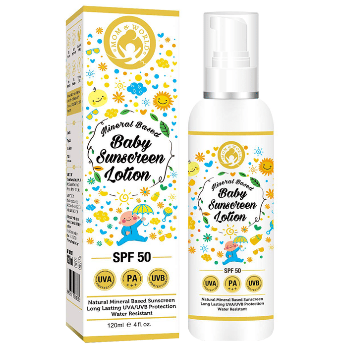 Mom & World Mineral Based Baby Sunscreen Lotion SPF 50