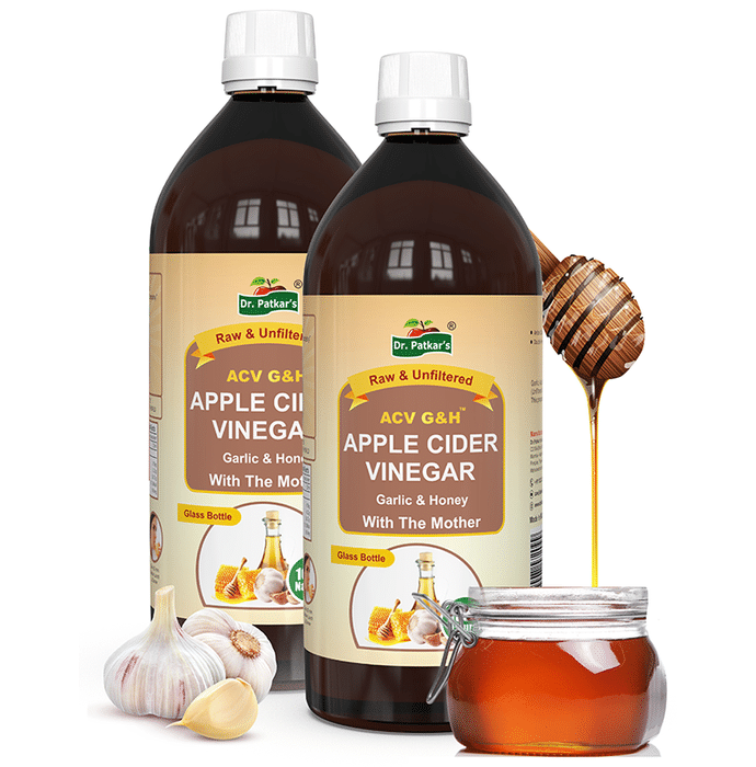 Dr. Patkar's Apple Cider Vinegar Garlic & Honey with the Mother (500ml Each)