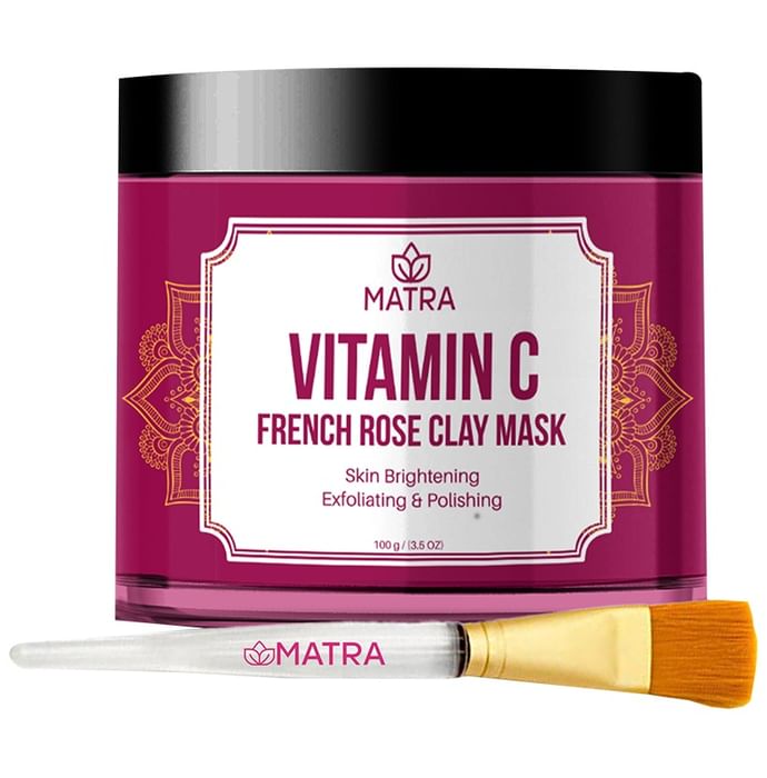 Matra French Rose Clay with Face Mask Brush Free Face Mask