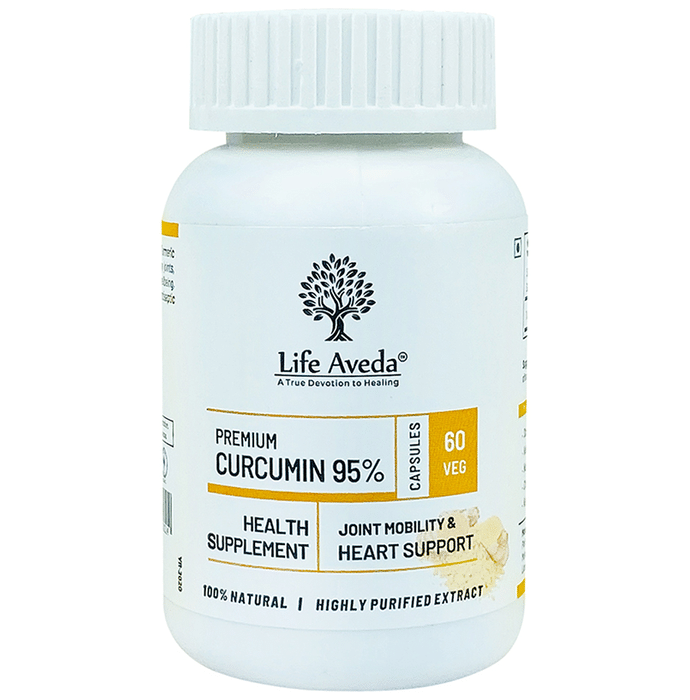 Life Aveda Premium Curcumin 95% Veg Capsule
