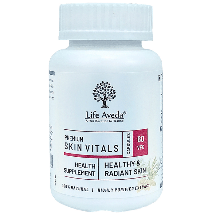 Life Aveda Premium Skin Vitals Veg Capsule