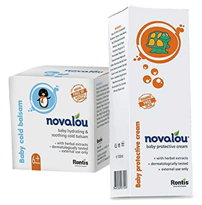 Novalou Combo Pack of Baby Protective Cream and Baby Cold Balsam