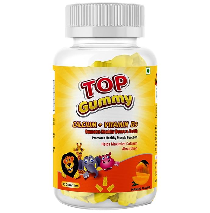 HealthVit Top Gummy Calcium + Vitamin D3 Mango
