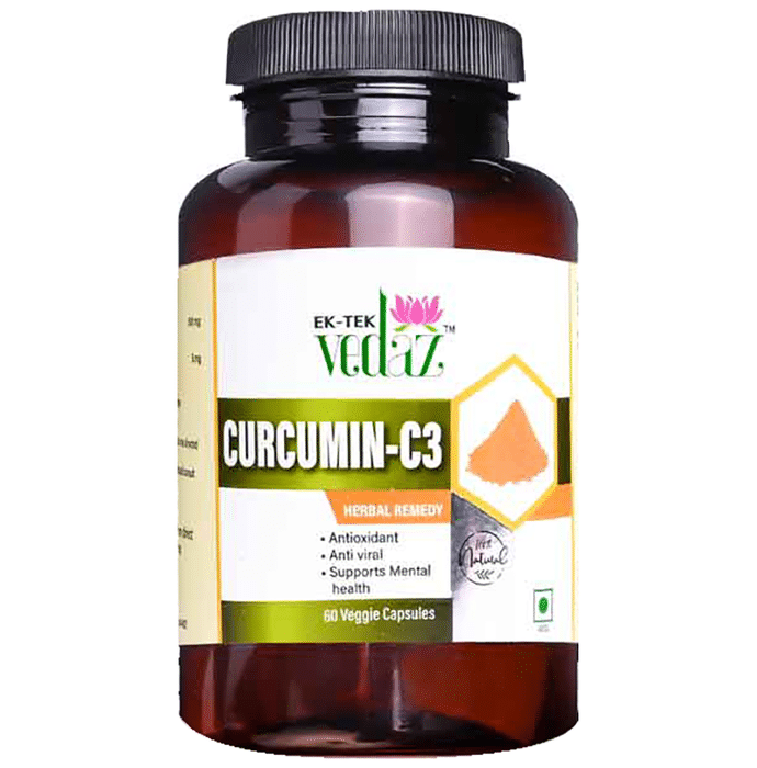 Ek-Tek Vedaz Curcumin-C3 Veggie Capsule