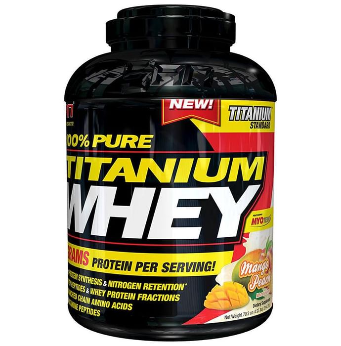 SAN 100% Pure Titanium Whey Protein Powder Mango Peach