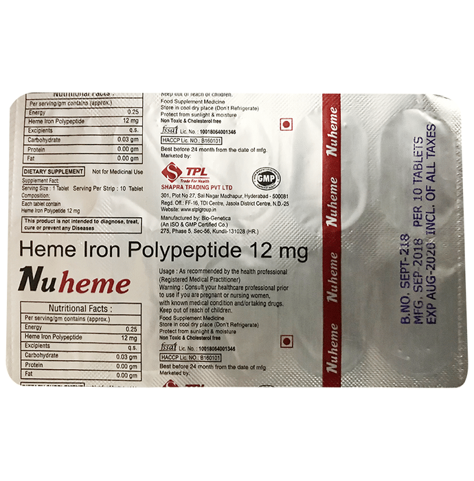 Nuheme Tablet