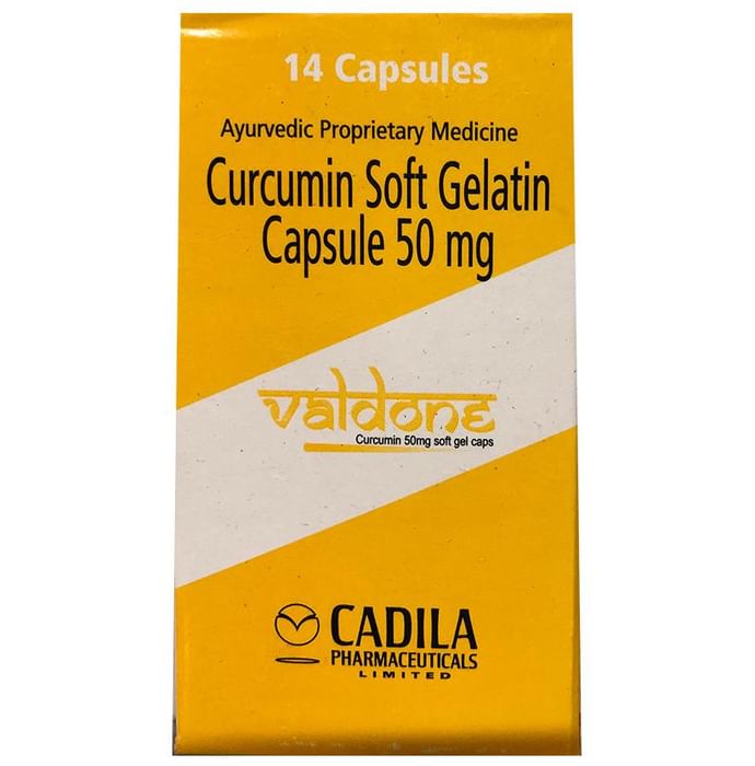 Valdone Curcumin 50mg Soft Gelatin Capsule