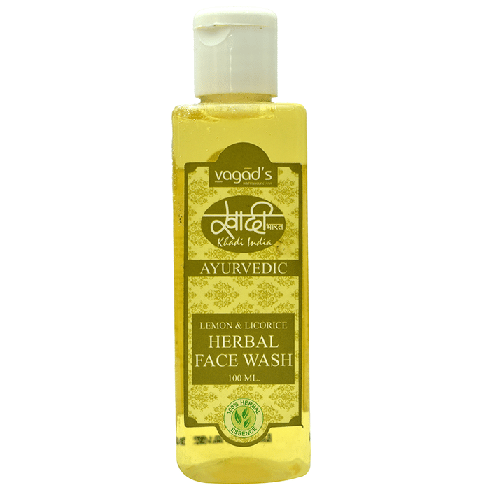 Vagad's Khadi India Ayurvedic Herbal Face Wash Lemon & Licorice