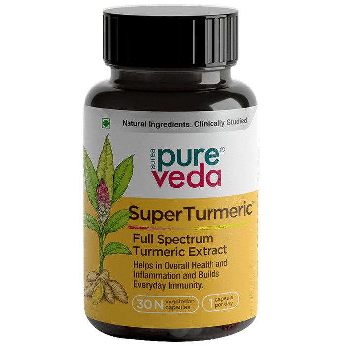 Aurea Pureveda Super Turmeric Vegetarian Capsule