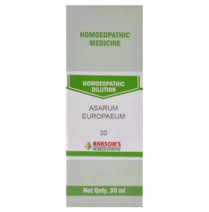 Bakson's Asarum Europaeum Dilution 30