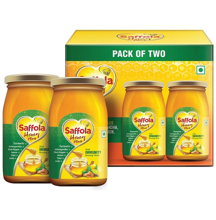 Saffola Honey Plus with Digestive & Wellness Herbs 250gm Each