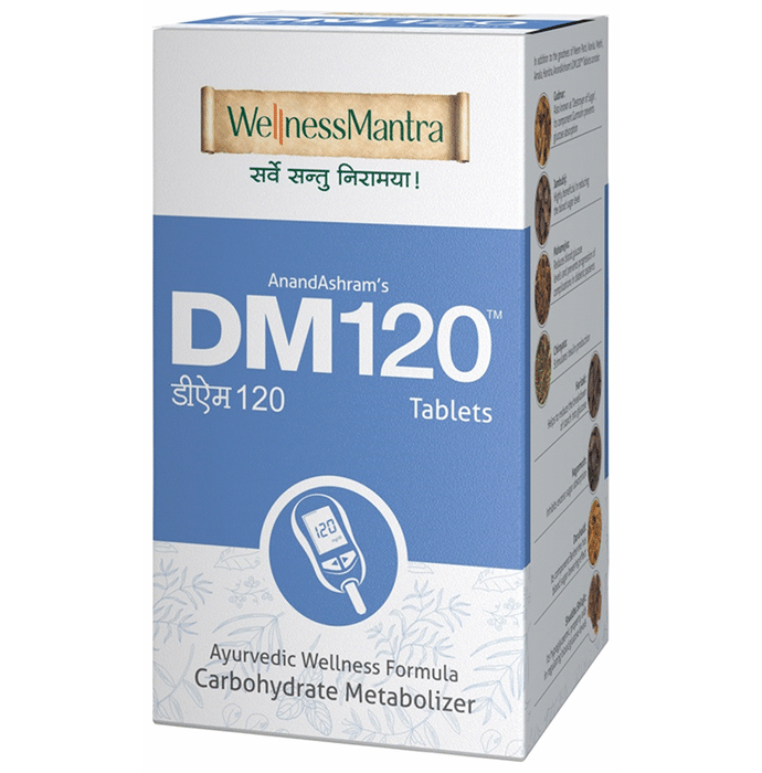 Wellness Mantra AnandAshram's DM 120 Carbohydrate Metabolizer Tablet
