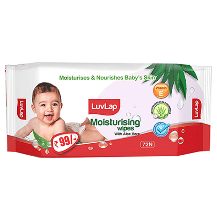 LuvLap Moisturising with Aloe Vera Baby Wipes