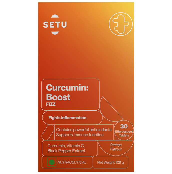Setu Curcumin Boost Fizz Effervescent Tablet (15 Each) Orange