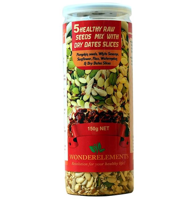 Wonderelements 5 Healthy Raw Seeds Mix with Dry Dates Slices