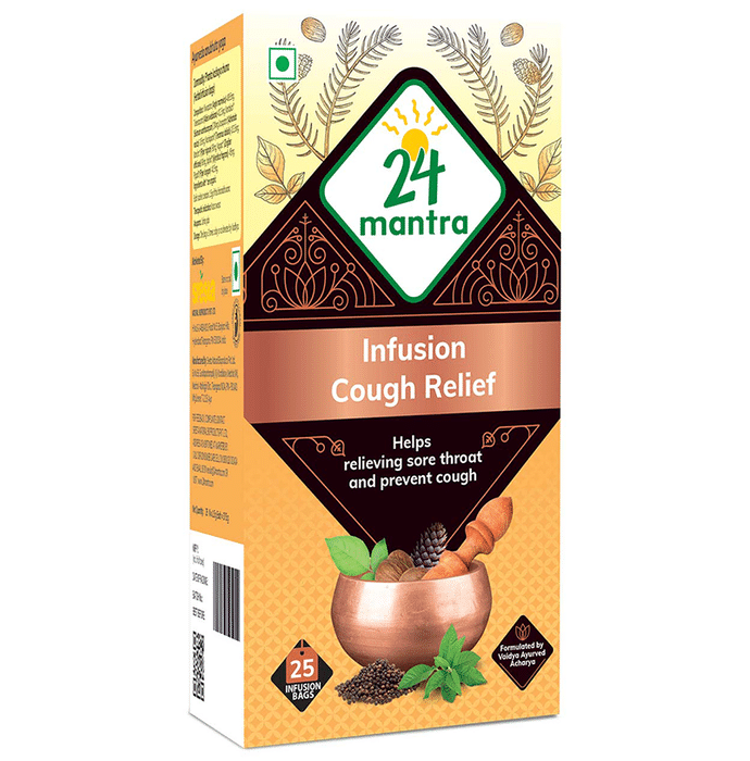 24 Mantra Organic Cough Relief Infusion Bag (1.5gm Each)
