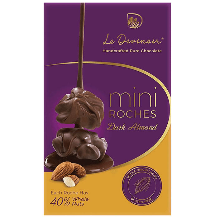 Le Divinoir Handcrafted Pure Mini Dark Almond Roches-No Vegatable Fat